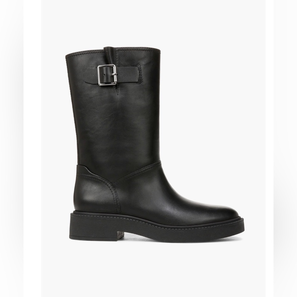 Vince Kline Women’s Black Leather Riding Boots Size 9 NWT